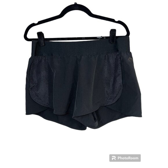 ADIDAS Women’s Running Shorts Unlined Black NWOTS New Large Y1 - Picture 1 of 6